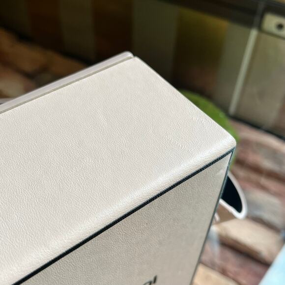 FENDI Vitello Fluffy Logo Vertical Box Crossbody - Picture 13 of 16